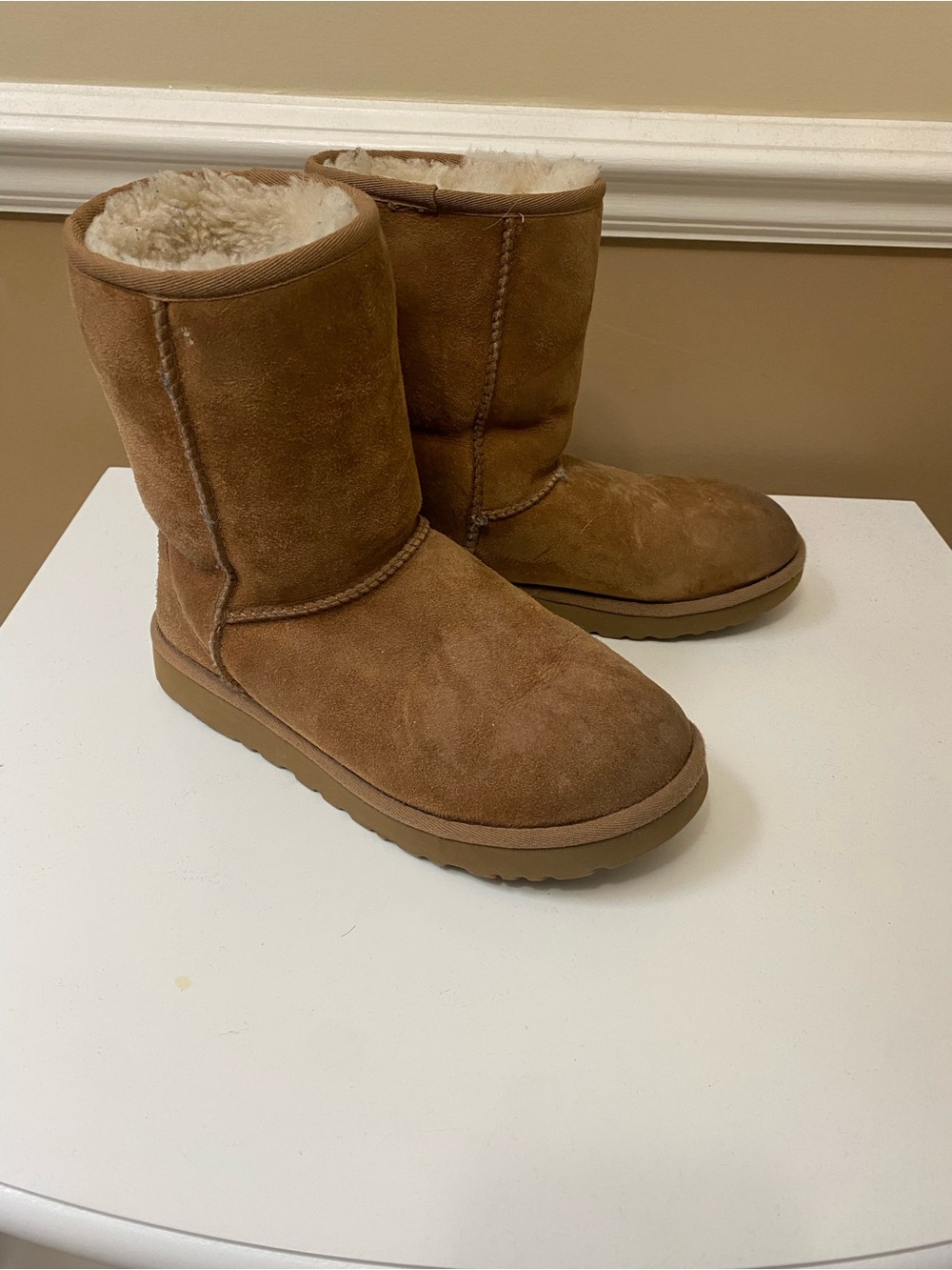 UGG Plush Sheepskin Lining in Light Tan/Cream